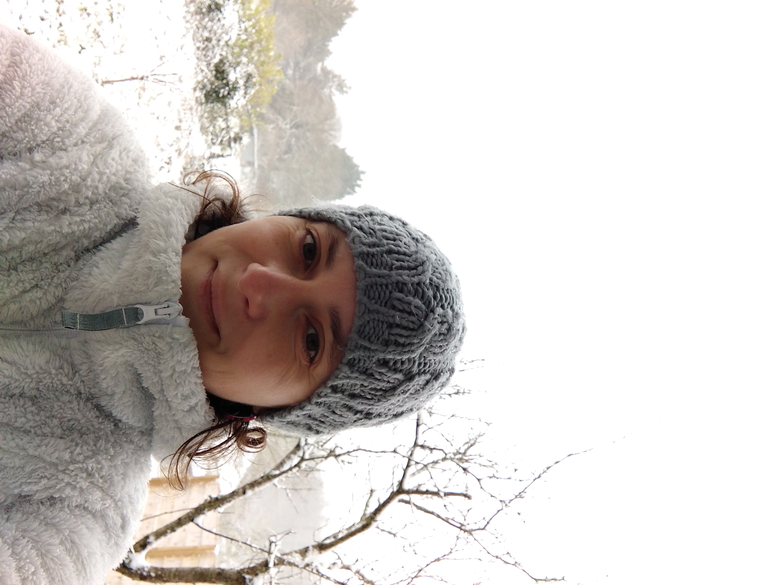 autoportrait sous la neige