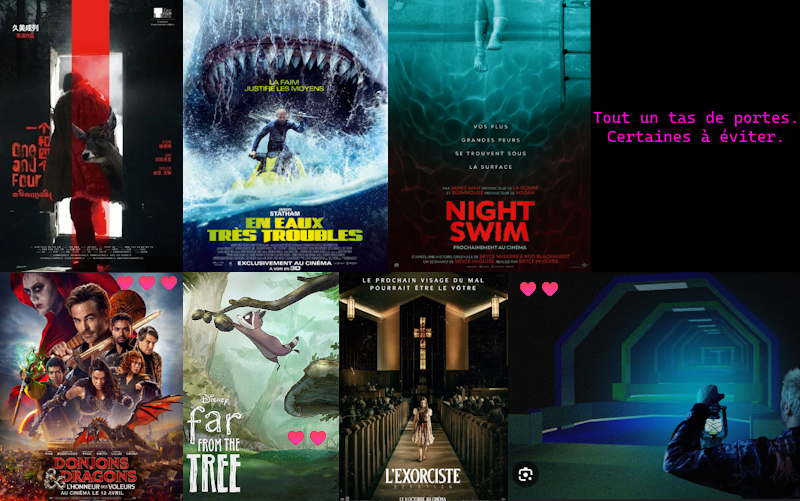 vus en janvier : one and four, en eaux très troubles, night swimm, donjons & dragons, far from the tree, l'exorciste dévotion et la dernière vidéo d'Alt236
